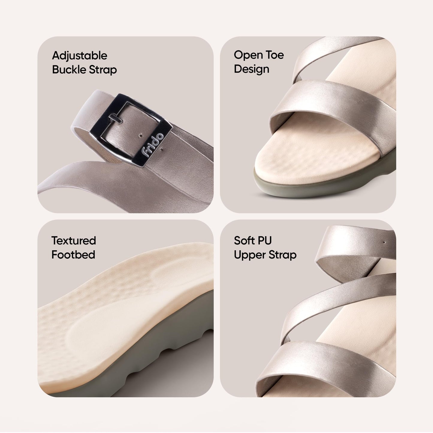 ✨ Women’s Premium Comfort Slide Sandals 👡 | Stylish Buckle Strap Casual Flats 💫